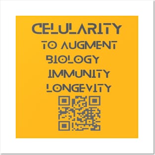 Celularity  to augment biology, immunity, longevity Posters and Art